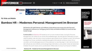 
                            11. Für Web und Mobile: Bamboo HR – Modernes Personal-Management ...