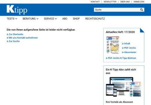 
                            6. Für Website - Hilfe - ktipp.ch