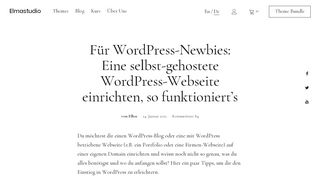 
                            9. Für WordPress-Newbies: Eine selbst-gehostete WordPress-Webseite ...