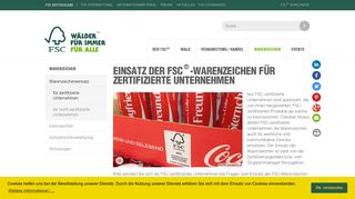 
                            4. für zertifizierte Unternehmen - FSC Deutschland