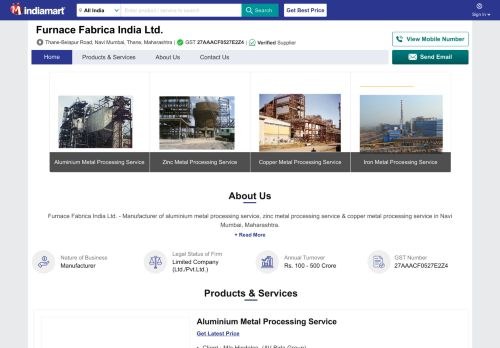 
                            11. Furnace Fabrica India Ltd., Navi Mumbai - Service Provider of ...