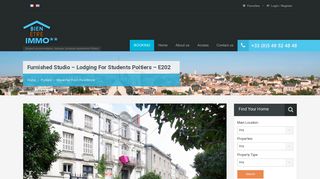 
                            4. Furnished studio – lodging for students Poitiers – E202 | Bien Être Immo