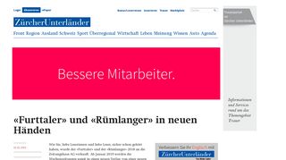 
                            5. «Furttaler» und «Rümlanger» in neuen Händen - - zuonline.ch