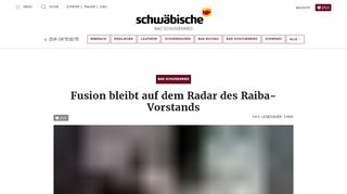 
                            11. Fusion bleibt auf dem Radar des Raiba-Vorstands