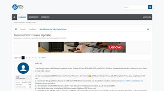 
                            5. Fusion-IO Firmware Update | ServeTheHome and ServeThe.Biz Forums