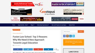 
                            6. Fusion Law School - Lawctopus