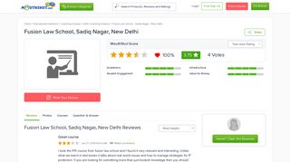 
                            7. FUSION LAW SCHOOL - SADIQ NAGAR - NEW DELHI Reviews ...