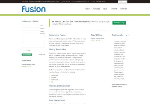 
                            3. Fusion-Real Estate Software & Estate Agent Website Solution | Listing ...