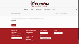 
                            7. Fusion Staff Login - Fusion Community Church