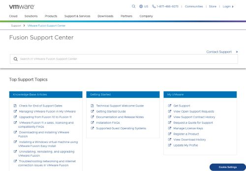 
                            5. Fusion Support, Training & Technical Documentation - VMware