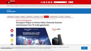 
                            11. Fußball-Bundesliga live streamen im Eurosport Player bei Amazon ...
