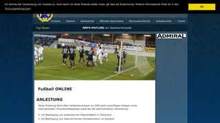 
                            8. Fußball ONLINE - Niederösterreichischer Fußballverband