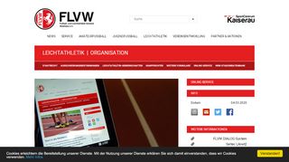 
                            9. Fußball- und Leichtathletik-Verband Westfalen (FLVW): Online-Service