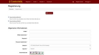 
                            3. Fusskontakte » Registrierung