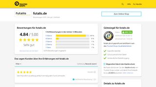 
                            10. futalis.de Bewertungen & Erfahrungen | Trusted Shops