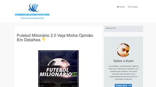 
                            5. → Futebol Milionário 2.0 Funciona??(Isso Ninguém Revela em 2018!)