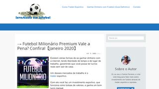 
                            9. → Futebol Milionário Premium Vale a Pena? Confira!