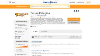 
                            8. Futura Estágios - O que fazemos e Trabalhe conosco | Empregos.com.br