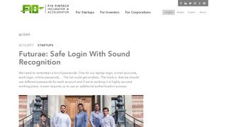 
                            13. Futurae: Safe Login With Sound Recognition › F10