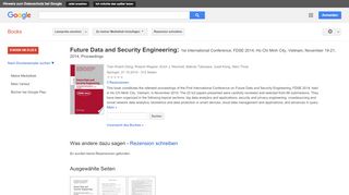 
                            4. Future Data and Security Engineering: 1st International Conference, ...