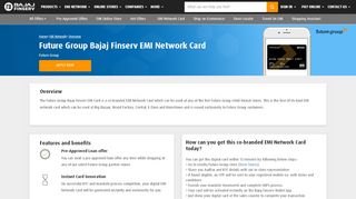 
                            9. Future Group Co-branded EMI Network Card - Bajaj Finserv