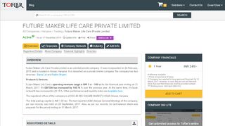 
                            10. Future Maker Life Care Private Limited - Financial Reports, Balance ...