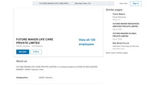 
                            9. FUTURE MAKER LIFE CARE PRIVATE LIMITED | LinkedIn