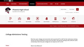 
                            13. Future Planning Center / SAT/ACT/ASVAB/PSAT Testing