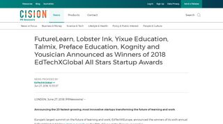 
                            9. FutureLearn, Lobster Ink, Yixue Education, Talmix, Preface Education ...
