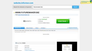 
                            12. futuremaker.biz at WI. Futuremaker.biz - Website Informer