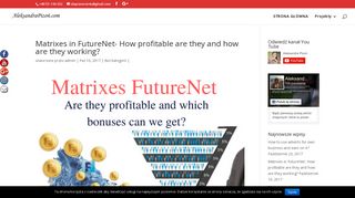 
                            5. FutureNet matrixes How profitable are and how are they ...