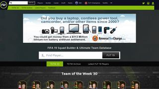 
                            6. FUTWIZ: FIFA 16 Ultimate Team Teambouwer en Database