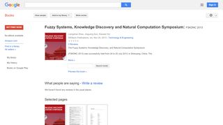 
                            9. Fuzzy Systems, Knowledge Discovery and Natural Computation ...