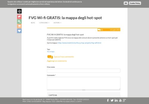 
                            4. FVG Wi-fi GRATIS: la mappa degli hot-spot | Real Comm srl