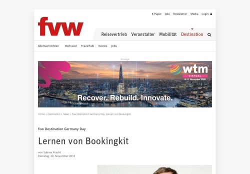 
                            7. fvw Destination Germany Day: Lernen von Bookingkit