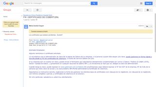 
                            7. FW: CERTIFICADO DE COBERTURA - Google Groups