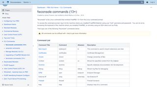 
                            4. fwconsole commands (13+) - PBX GUI ... - FreePBX Wiki