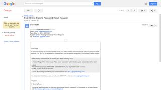 
                            6. Fwd: Online Trading Password Reset Request - Google Groups
