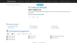 
                            9. Fx online ria Results For Websites Listing - SiteLinks.Info