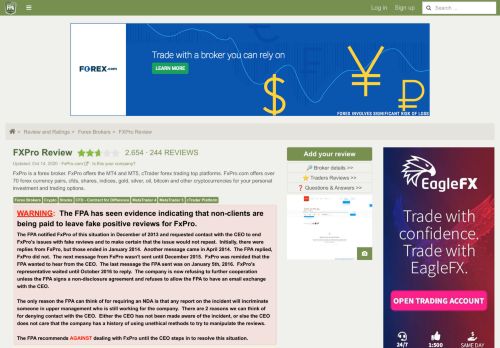 
                            13. Fx Pro | Online Forex Brokers Review | ForexPeaceArmy