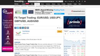 
                            2. FX Target Trading: EUR/USD, USD/JPY, GBP/USD ... - Investing.com