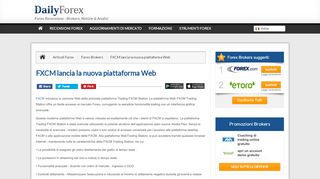 
                            12. FXCM lancia la nuova piattaforma Web | DailyForex