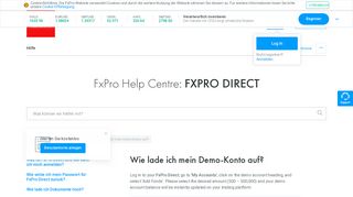 
                            8. FXPRO DIRECT | Wie lade ich mein Demo-Konto auf? | FxPro-Hilfe ...