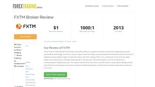 
                            7. FXTM Forex Broker Review: Sign Up Bonus, Spreads & Demo Accounts