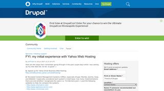 
                            13. FYI: my initial experience with Yahoo Web Hosting | Drupal.org