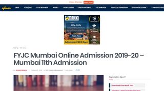 
                            6. FYJC Mumbai Online Admission 2018-19 – Mumbai 11th Admission ...