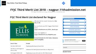 
                            5. FYJC Third Merit List 2018 – nagpur.11thadmission.net – FYJC ...