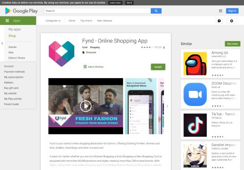 
                            2. Fynd - Online Shopping App - Apps on Google Play