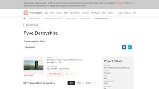 
                            8. Fyve Derbyshire Condo last transacted Prices and Transaction ...