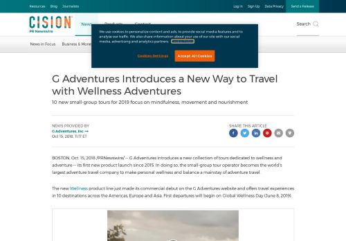 
                            11. G Adventures Introduces a New Way to Travel with ...